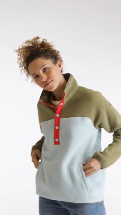 opplanet opplane burton womens hearth fleece pullover martini olive ether blue video