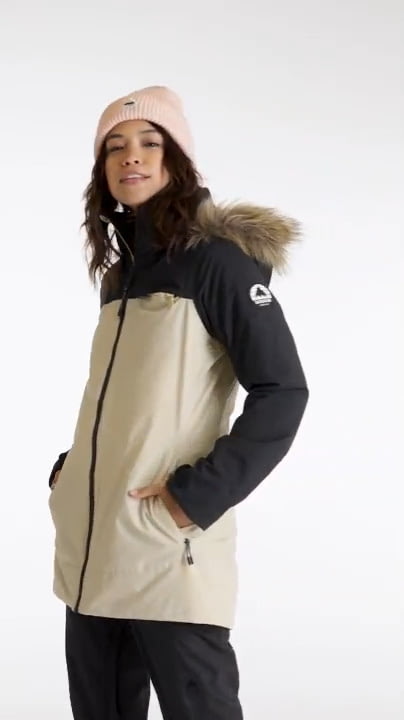 opplanet opplane burton womens lelah jacket true black irish cream video