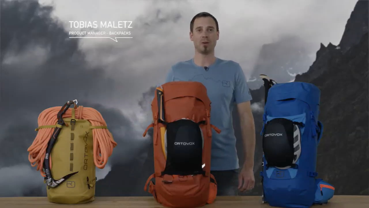 opplanet ortovox peak dry weatherproof high alpine touring backpack video