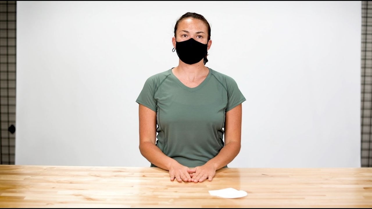 opplanet outdoor research essential face mask how to insert filter and wear video