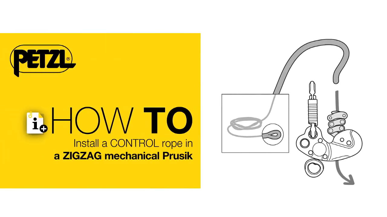opplanet petzl how to install control rope in a zig zag mechanical prusik video
