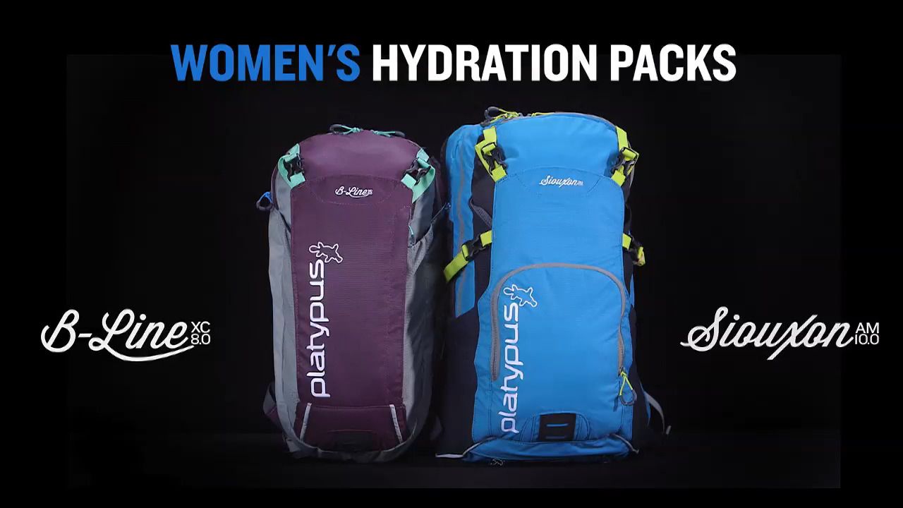 opplanet platypus womens hydration packs siouxon and b line key features video