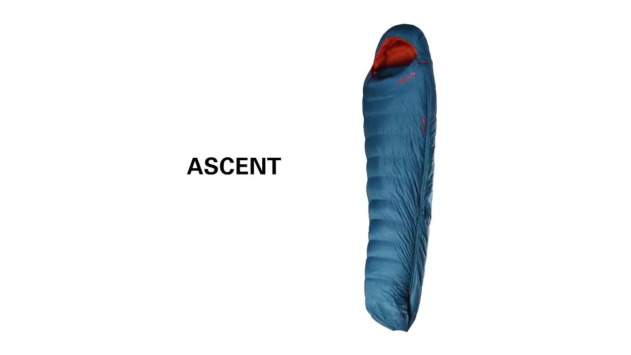 opplanet rab ascent sleeping bag video