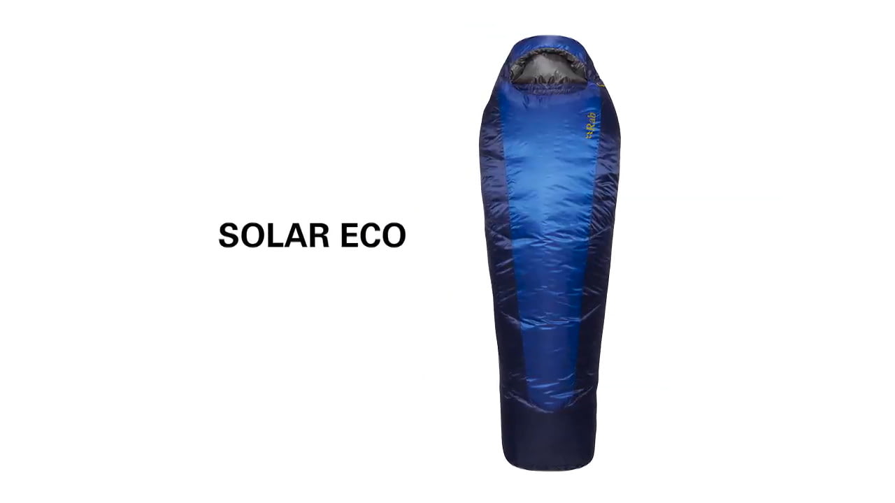 opplanet rab solar eco synthetic sleeping bag collection video