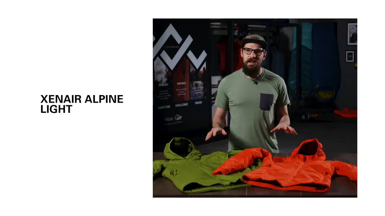 opplanet rab xenair alpine light jacket video