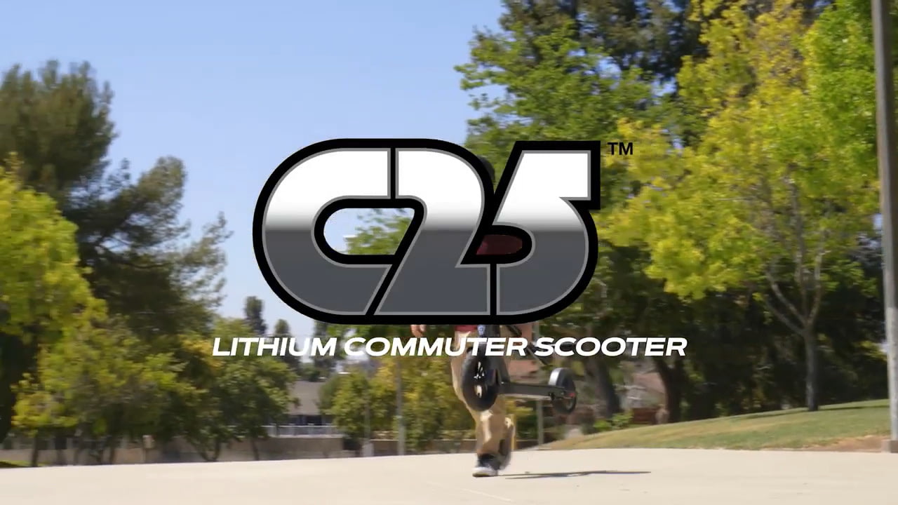 opplanet razor c25 lithium commuter scooter video