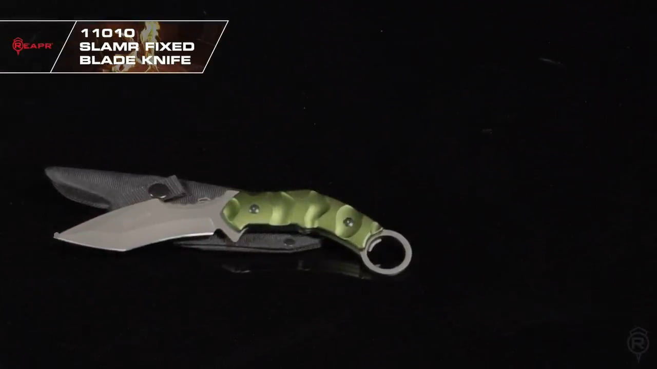 opplanet reapr 11010 slamr fixed blade knife video