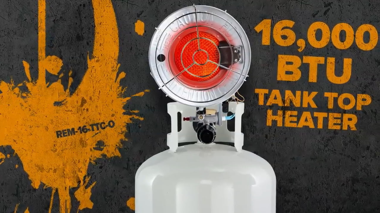 opplanet remington 16 000 btu propane tank top heater video