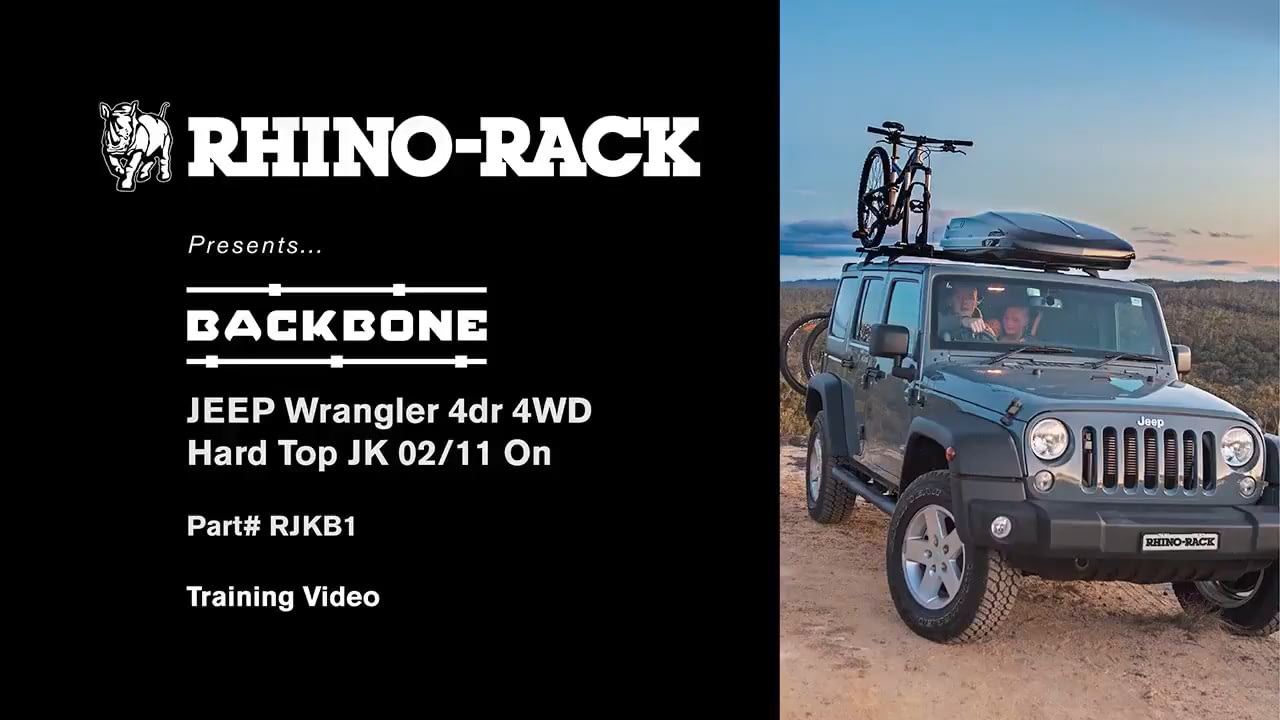 opplanet rhino rack jeep wrangler backbone system installation video