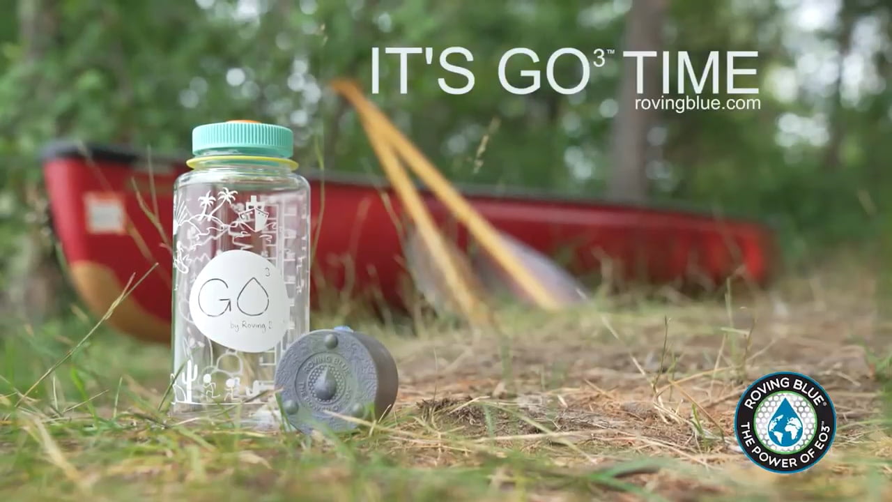 opplanet roving blue go 3 worlds first self sanitizing water bottle video