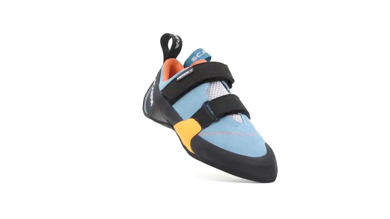 opplanet scarpa womens force v rock climbing shoes video