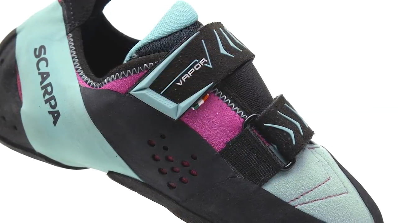 opplanet scarpa womens vapor v rock climbing shoes video
