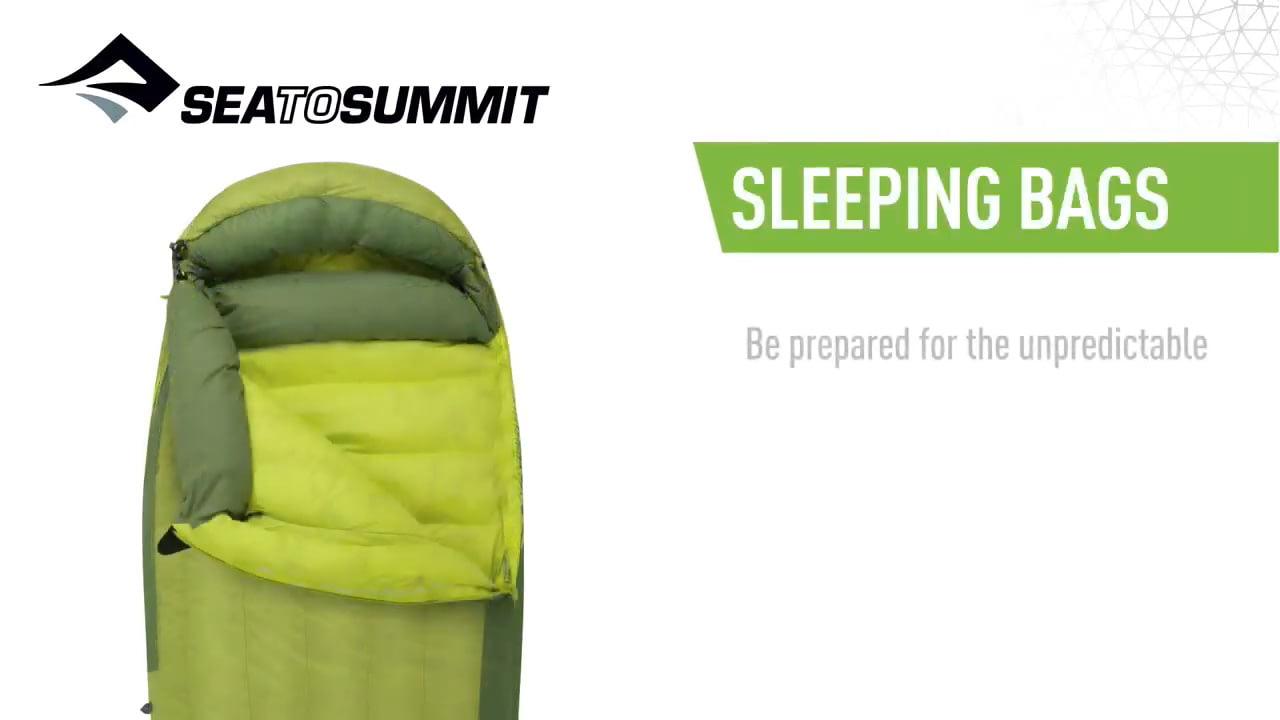 opplanet sea to summit ascent sleeping bag video