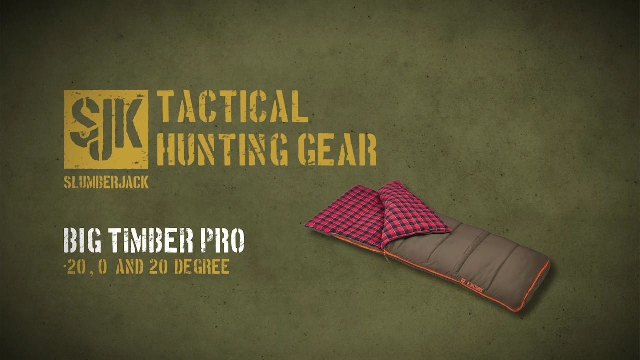 opplanet slumberjack big timber pro long sleeping bag video