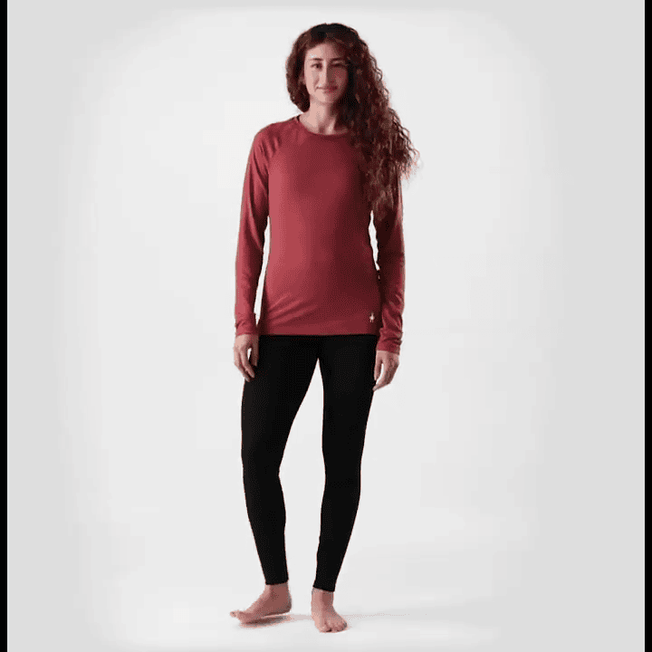opplanet smartwool classic all season merino base layer crew womens video