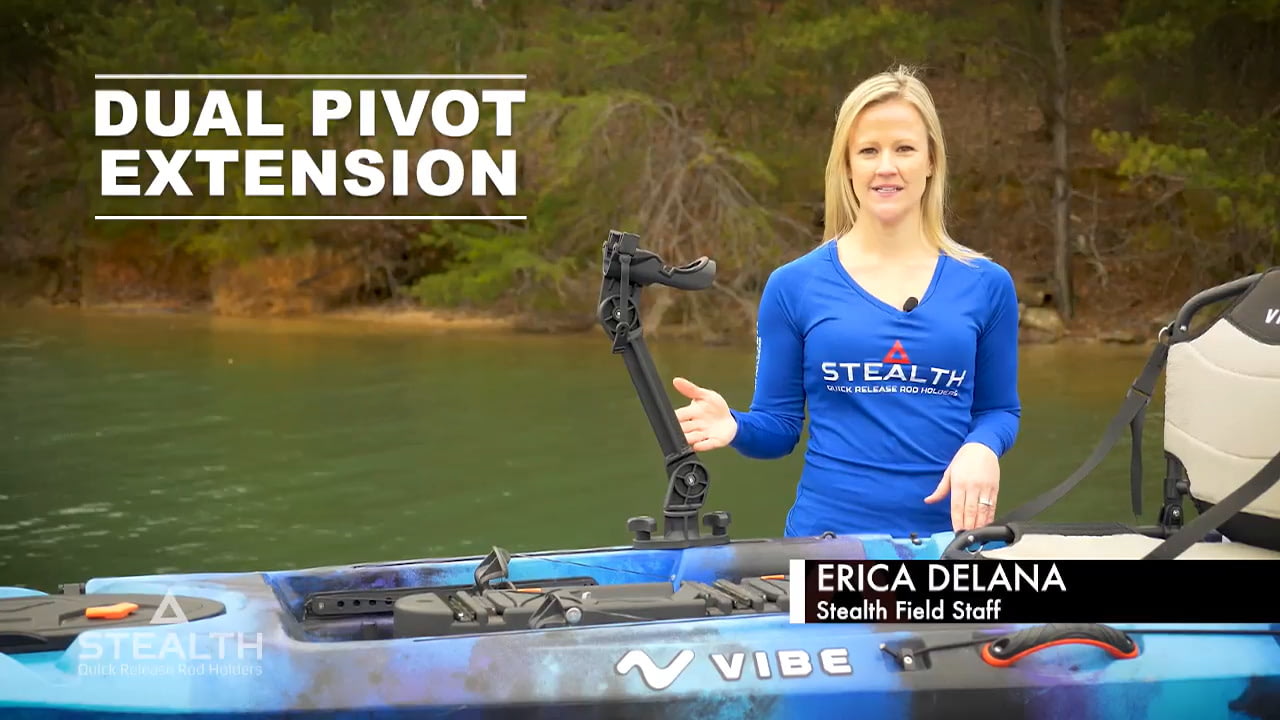 opplanet stealth rod holders dual pivot extension video