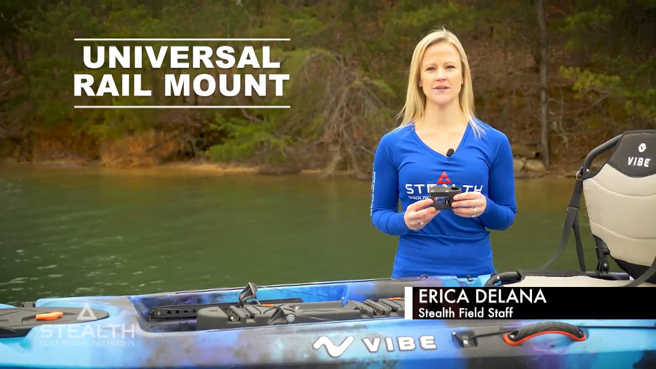 opplanet stealth rod holders universal rail mount video