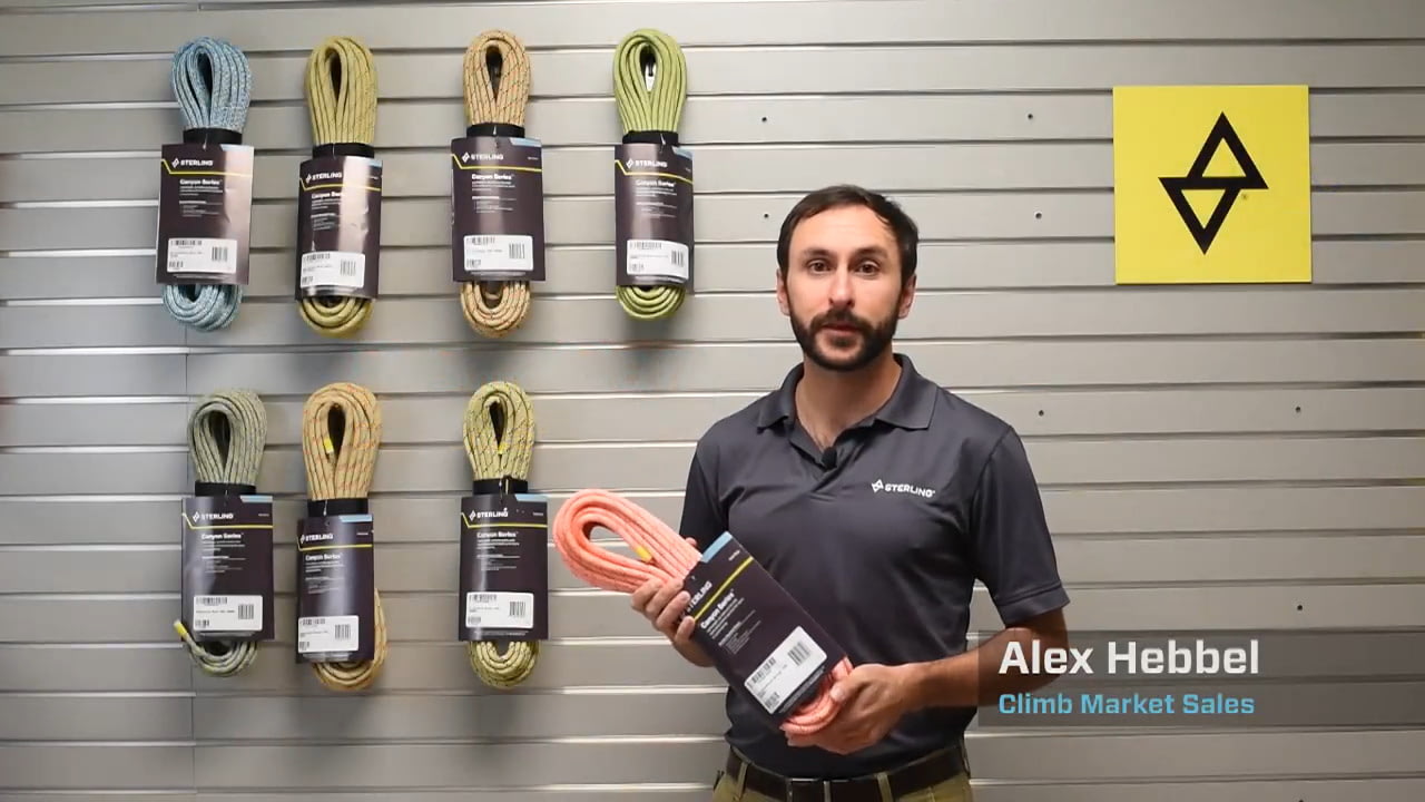 opplanet sterling 8 5 mm canyonprime canyoneering rope video