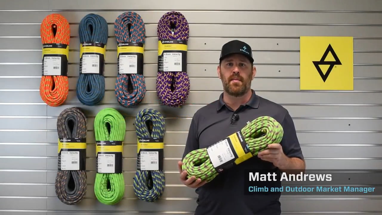 opplanet sterling 9 8 mm velocity dynamic rope video