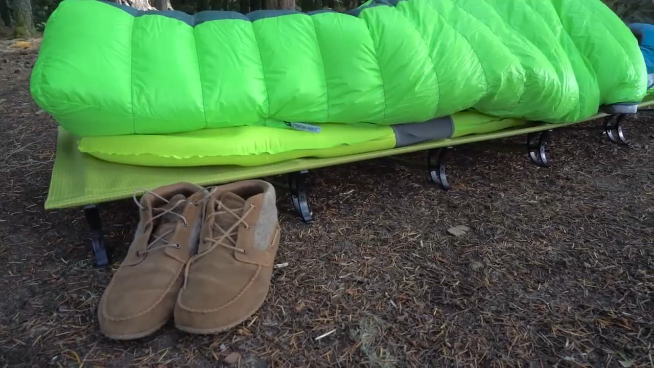 opplanet therm a rest ultralite cot setup instructions video