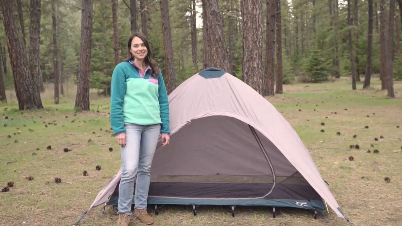 opplanet thermarest cot tent setup instructions video