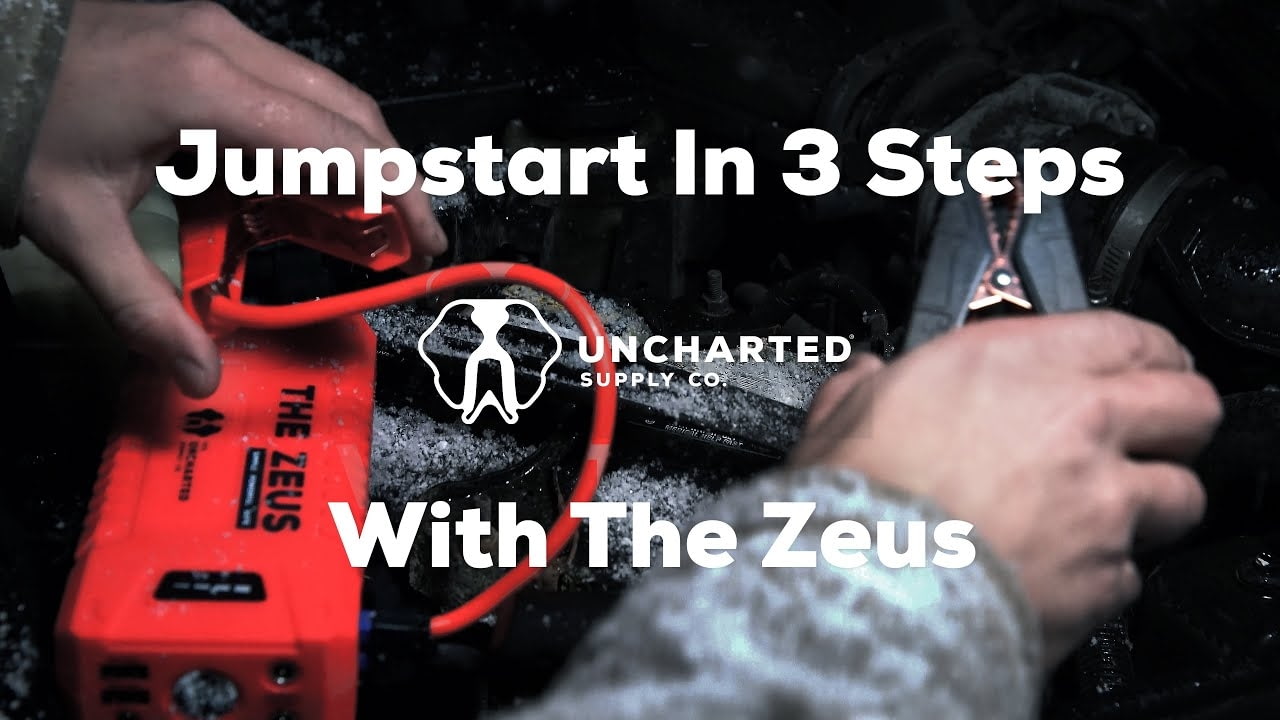 opplanet uncharted supply co how to jump your car with the zeus video
