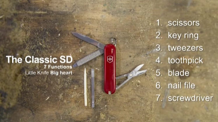 opplanet victorinox classic sd knife flv