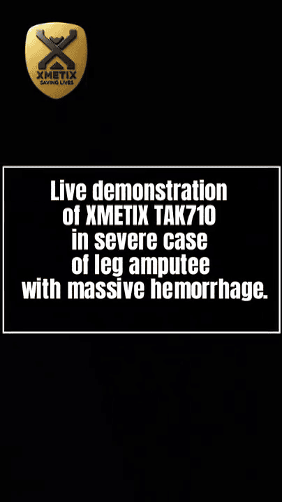 opplanet xmetix tak710 personal automated tourniquet live demonstration video