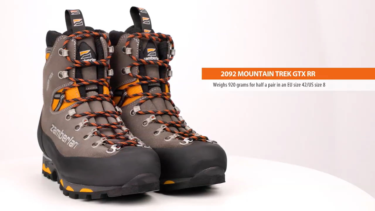 opplanet zamberlan 2092 mountain trek gtx rr mountaineering shoes video