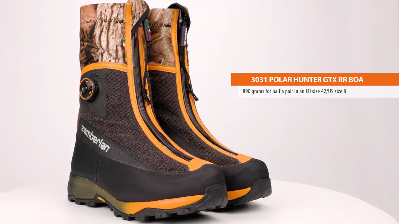 opplanet zamberlan 3031 polar hunter gtx rr boa shoes video