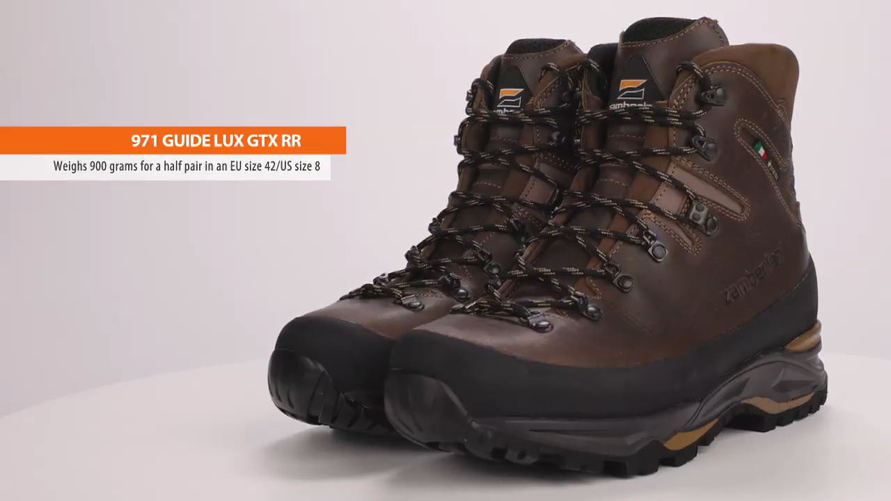 opplanet zamberlan 971 guide lux gtx rr hike hunt boots video