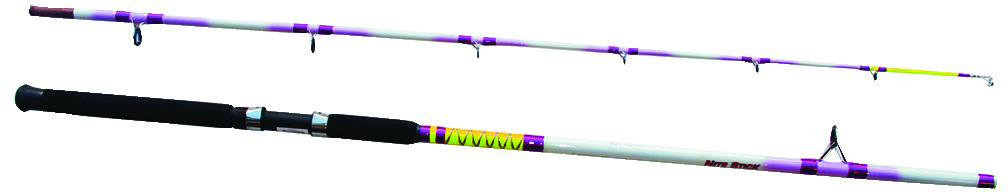 American Spirit Nite Stick Spin Rod, 2 Piece, Medium, 12lb - 25lb Line   CampSaver