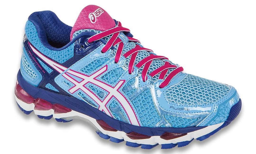 Asics Gel-Kayano 21 Road Running Shoe - Women's-Powder Blue/White