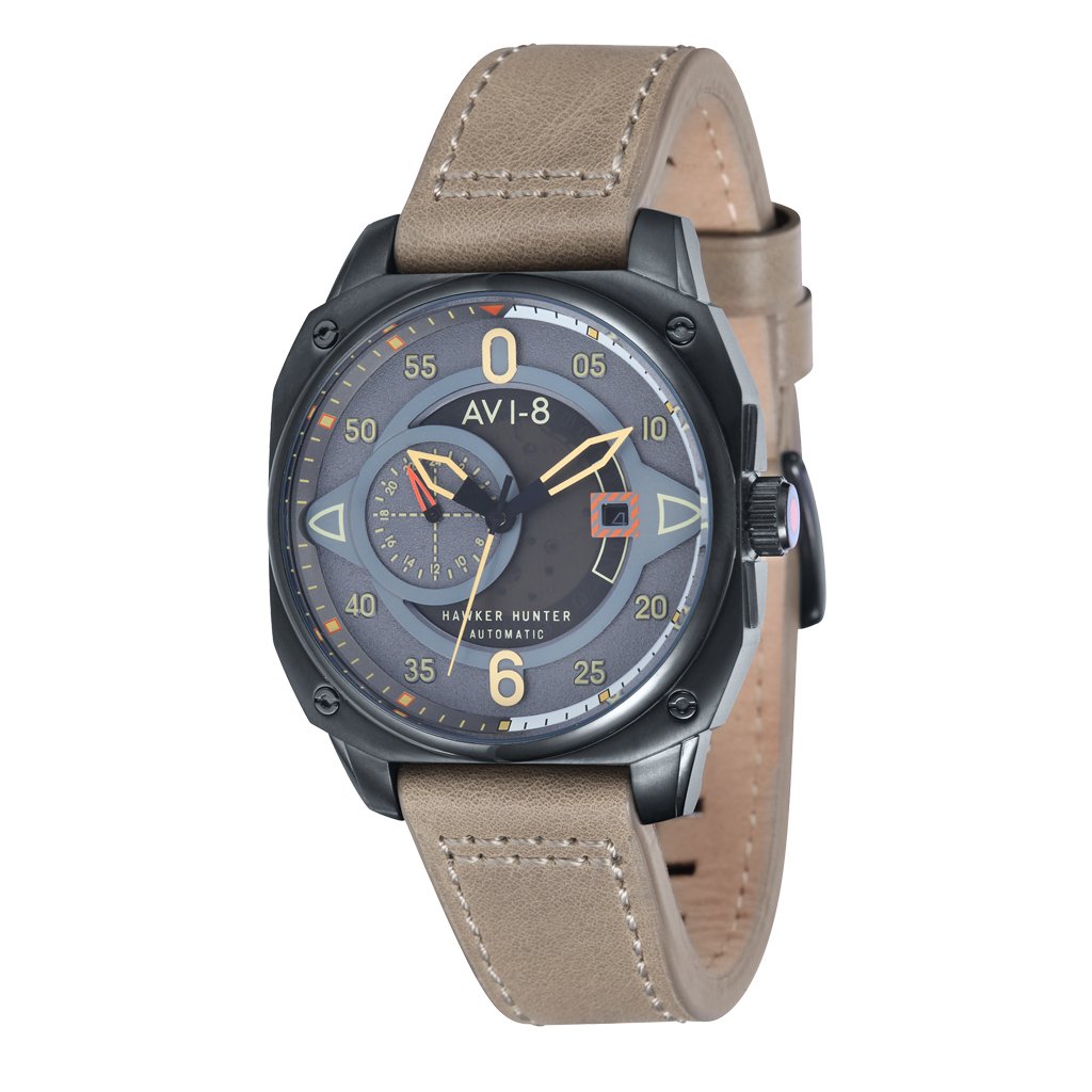 AVI-8 Hawker Hunter Watch Automatic Japan 3 Hands with Date and 24