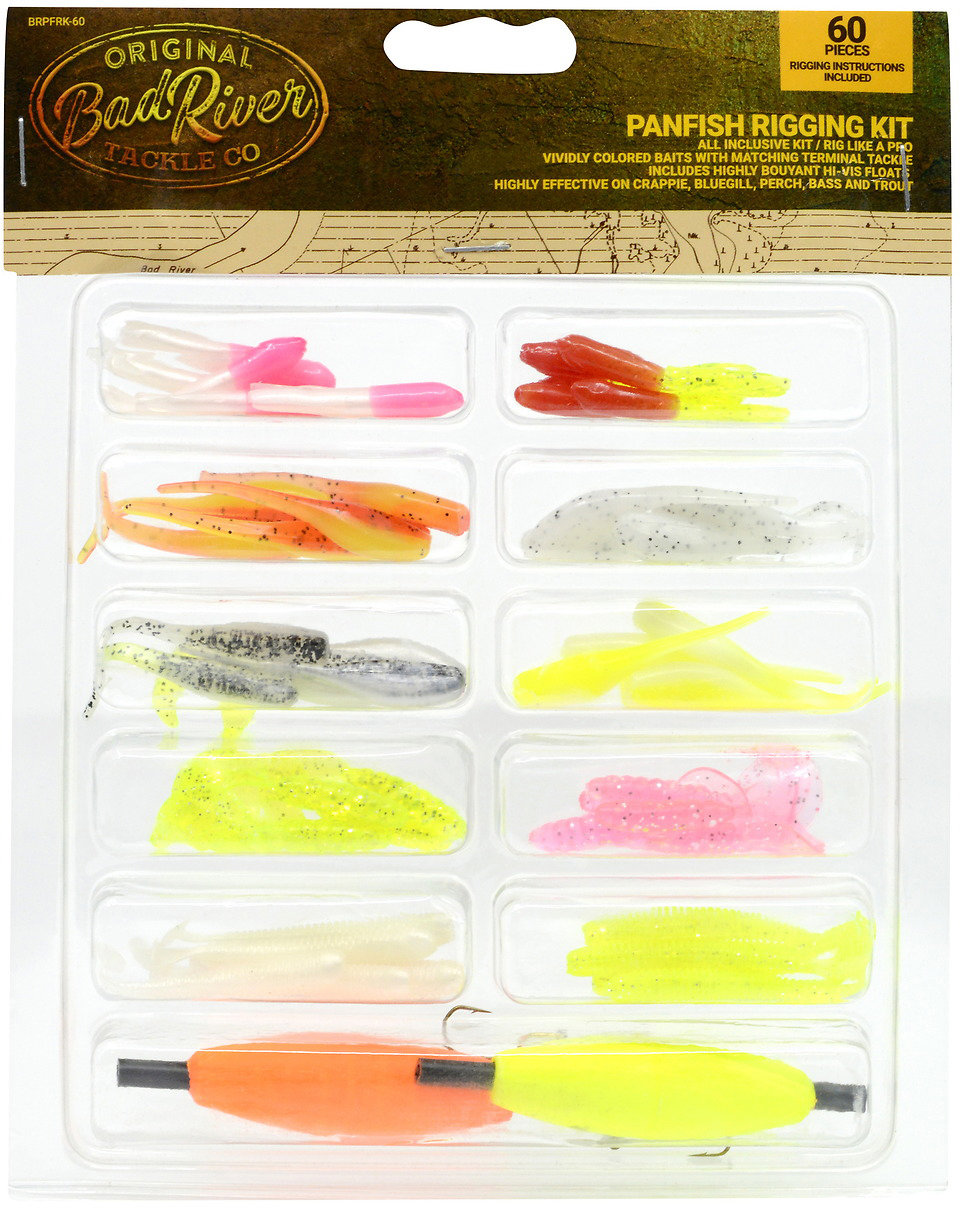 Bad River Panfish Rigging Kit 60 Pieces BRPFRK-60 73% Off