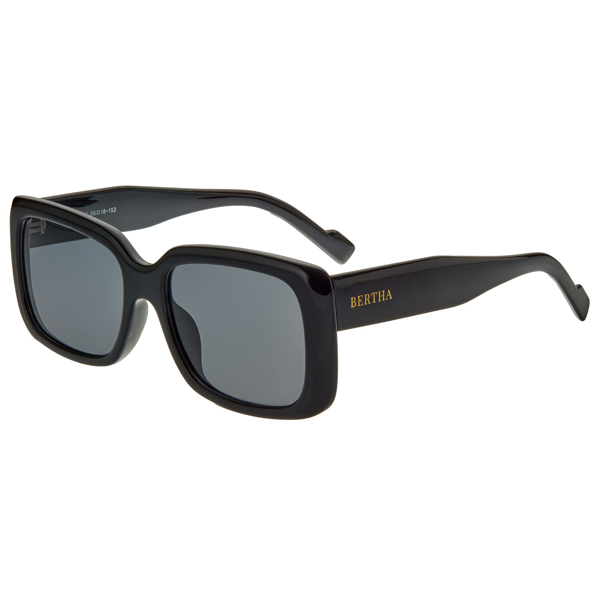 Bertha Astrid Polarized Sunglasses Astrid Sunglasses, Black | Pomme main image 3
