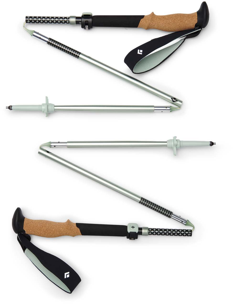 Black Diamond Pursuit Flz Trekking Poles with Free S&H