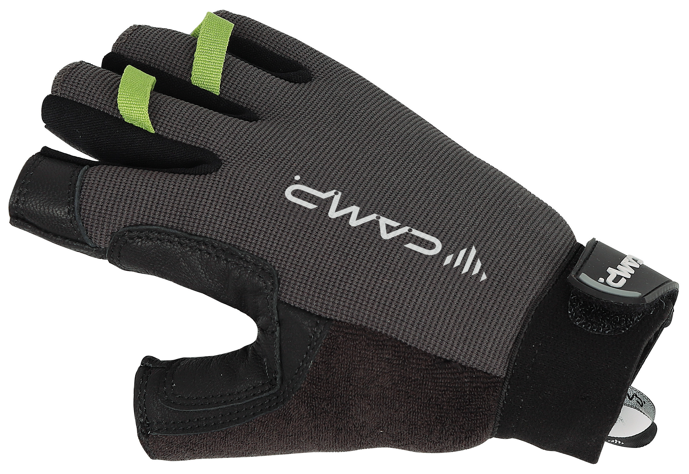 Guanti Da Arrampicata C.A.M.P. AXION Black - In Pelle Naturale, Rinforzati, Per Vie Ferrate E Calate In Doppia