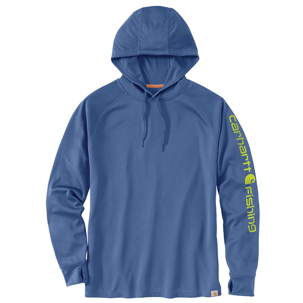 carhartt men's force fishing hook Sun Defender Woven Relaxed Long Sleeve Shirt-Cobblestone / M / Reg Weighing in at 115 gsm Louisiana Sportsman