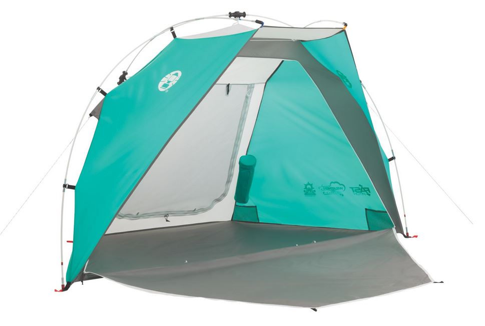Coleman Hatteras Fast Pitch Beach Shade Shelter W/ Drink Sleeve