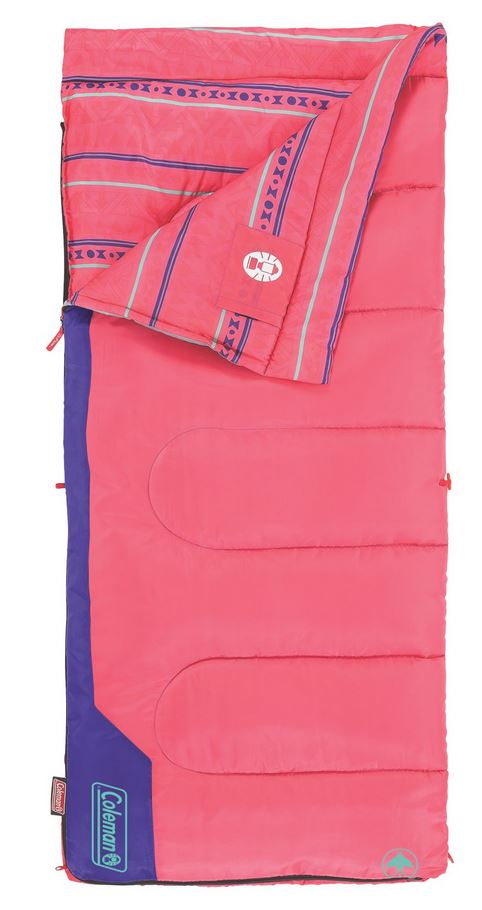 Coleman Kid's 50 Rect Sleeping Bag, Glow In The Dark Design