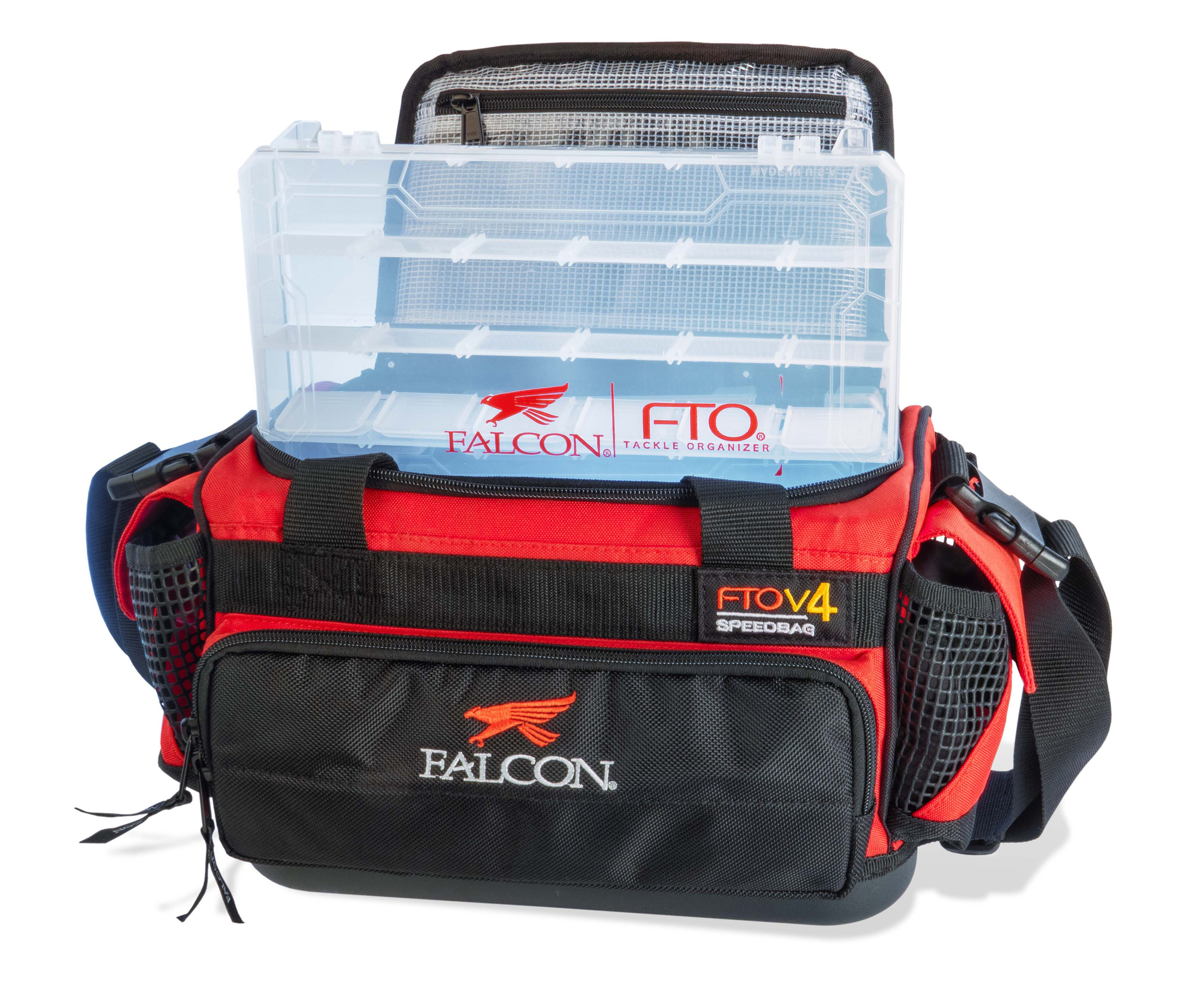 falcon tackle boxes FTO-V6 Speed Bag Full Loaded The perfect storage solution for pond hoping EAGLE CLAW GO FISH EXTREME