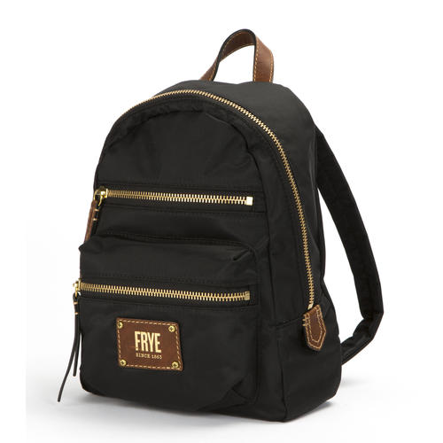 Frye Ivy Backpack Frye Ivy Blue Denim Mini Backpack Cotton & Leather Accents  main image 2