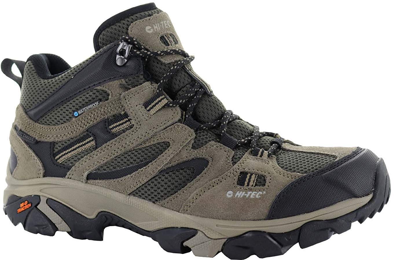 Hi-Tec Men’s Ravus MID Waterproof Hiking Boots - Gray Hi-Tec Mens Ht Ravus Mid Hiking Ankle Boots - Walmart.com main image 2