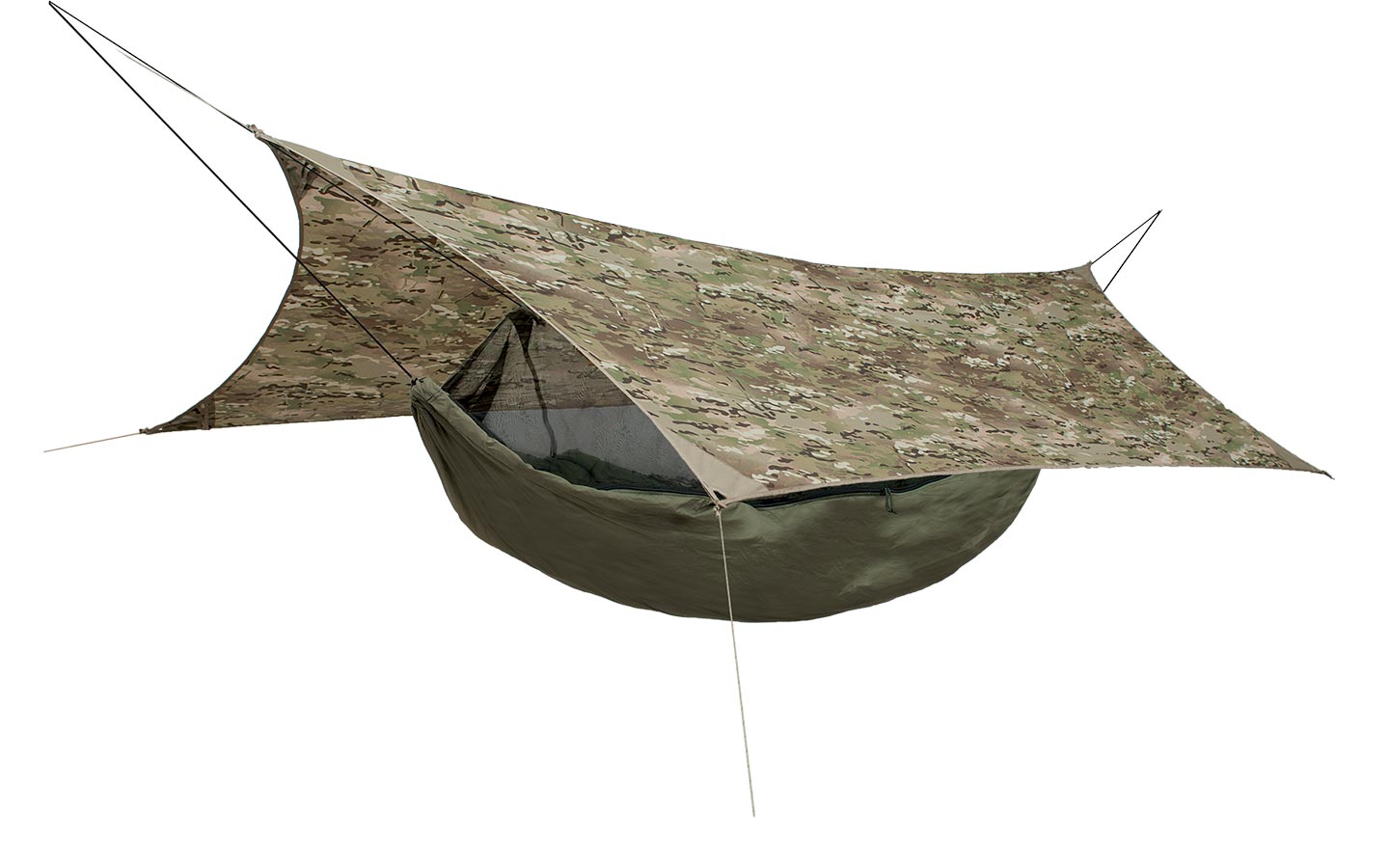 LiteFighter Recondo Jungle Hammock System W/ Rain Tarp — CampSaver
