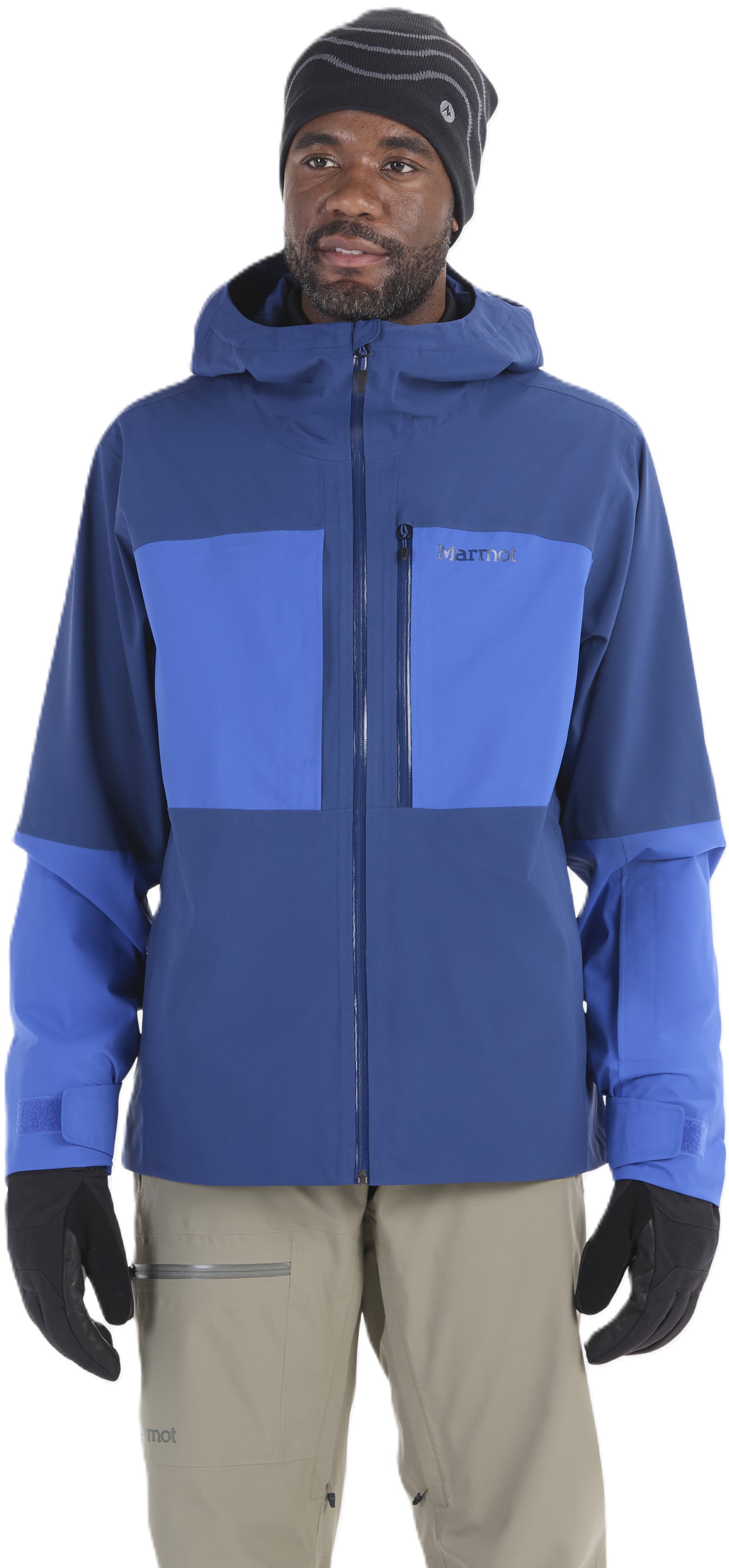 メンズ 上下セット 【Marmot】スキーウェア Lサイズ スポーツ用品ならヒマラヤ | WS-7704 ST SNOW 上下セット スキーウェア ブルー×グレー スキー