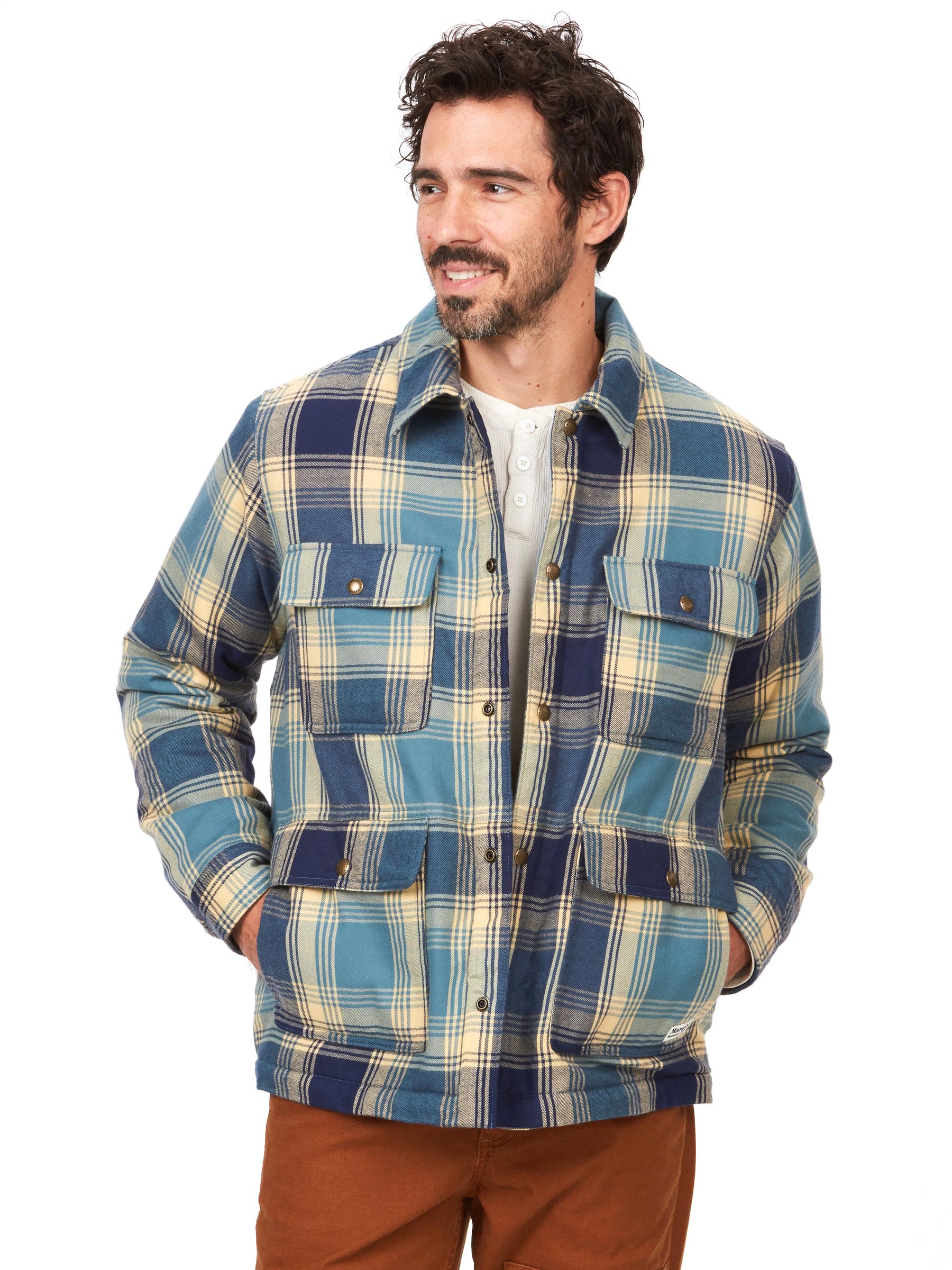 Marmot Ridgefield Sherpa Flannel Shirt Jacket - Men's — CampSaver