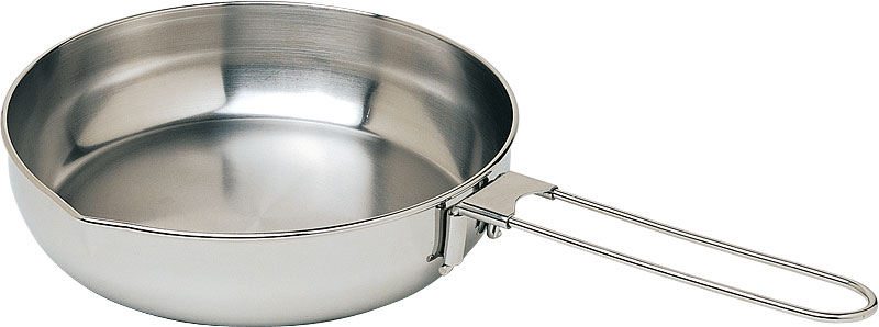 MSR Alpine Stainless Steel Camping Fry Pan - 7.7 Inch With Removable Handle