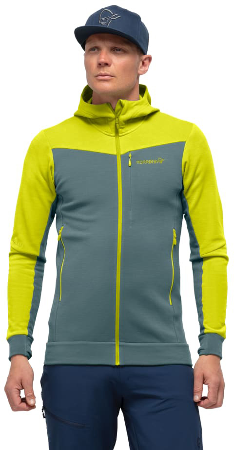 Norrona Falketind Warmwool2 Stretch Zip Hood - Mens — CampSaver