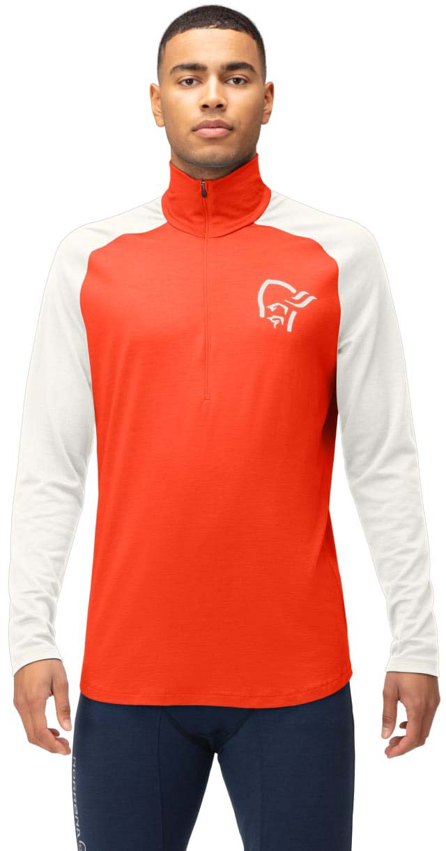 Norrona PureUll Norrona Zip Neck Shirt - Men's — CampSaver